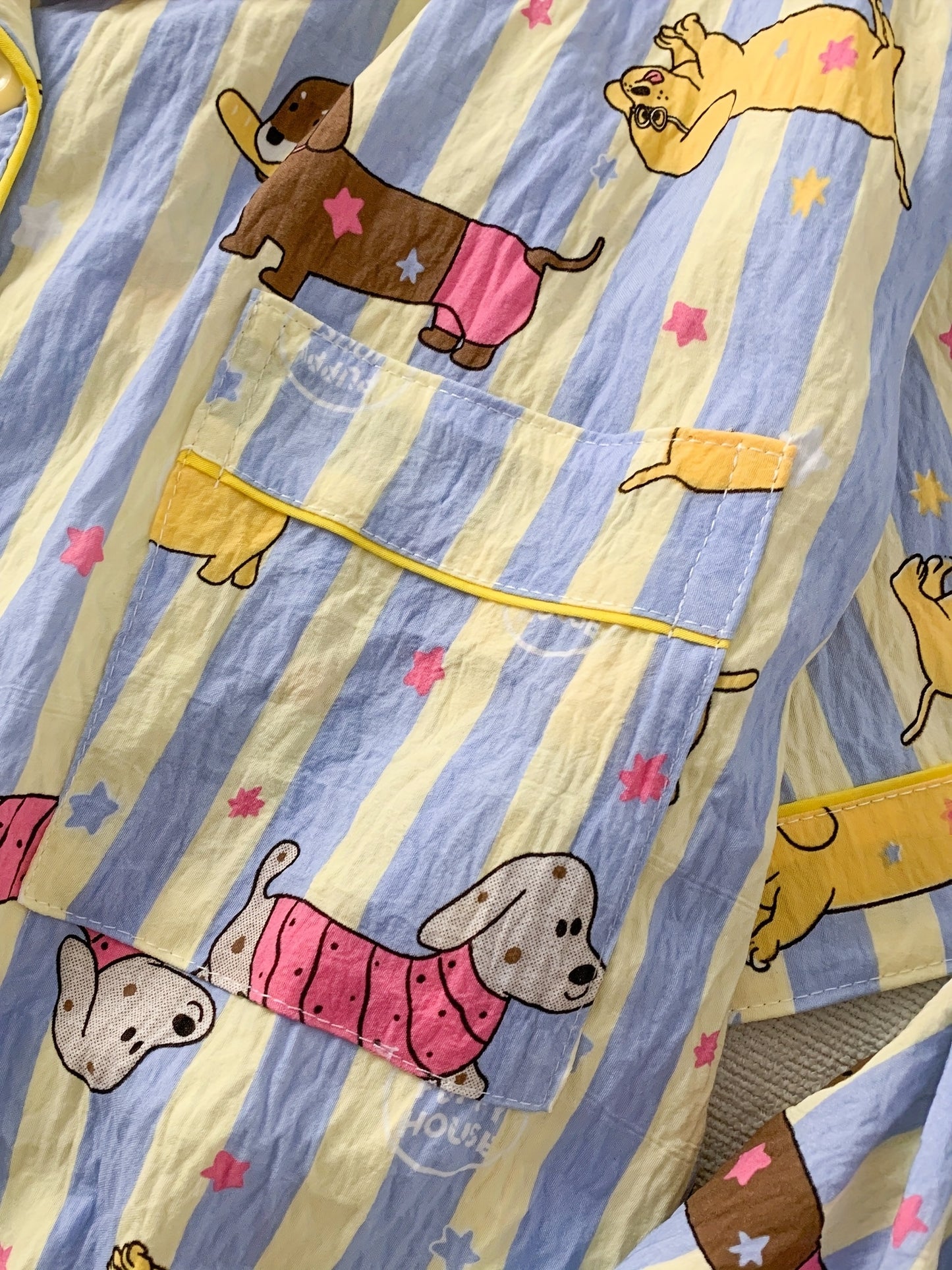 3-in-1 Dachshund Print Pajama Set β Shirt, Shorts & Pants