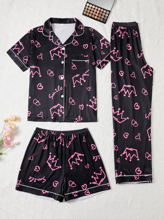Queen Vibes Pajama Set πβ¨