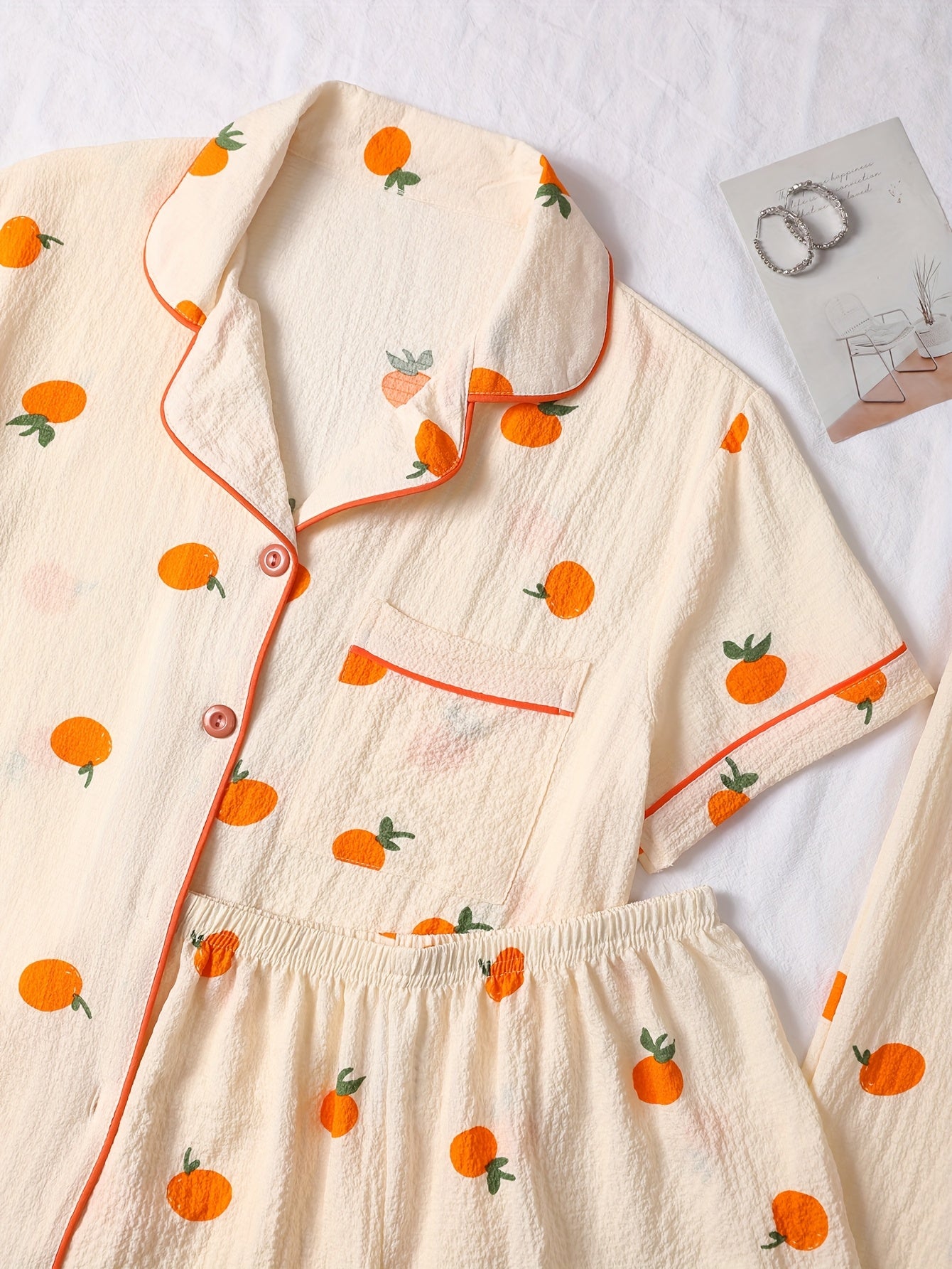 Peachy Dreams – Women’s 3 Piece Nightwear Set